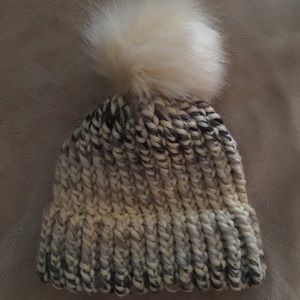 Crochet Hat W/Pom Pom